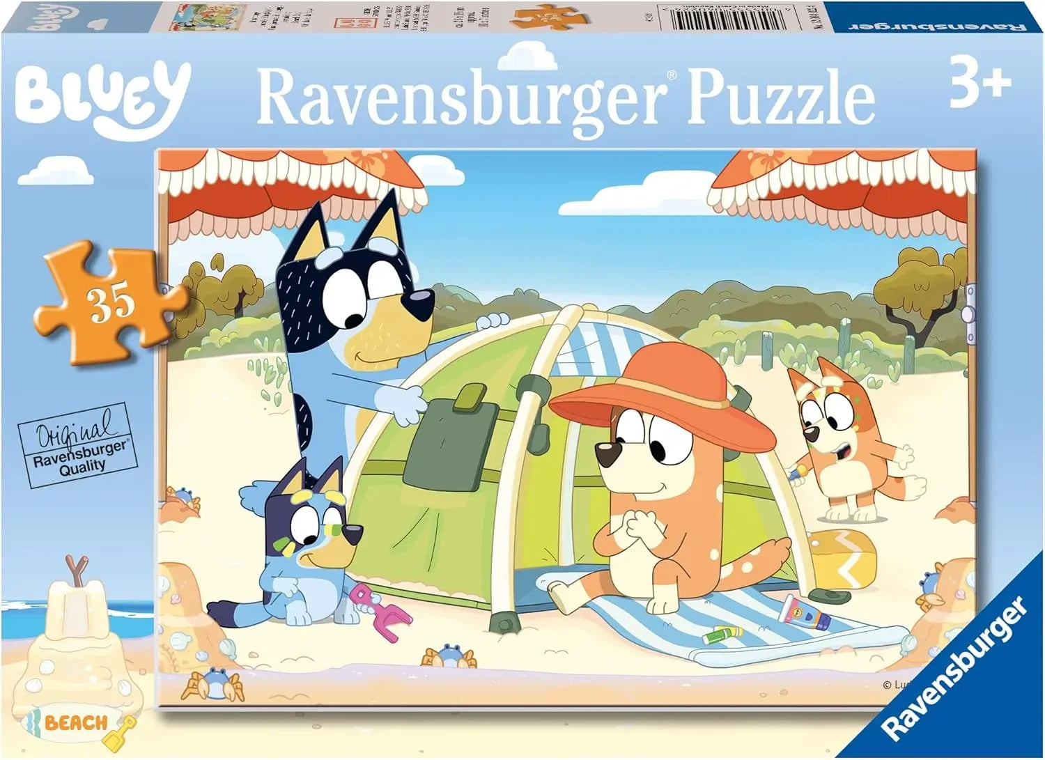 RB04022-4 Bluey Beach Day 35pc Puzzle