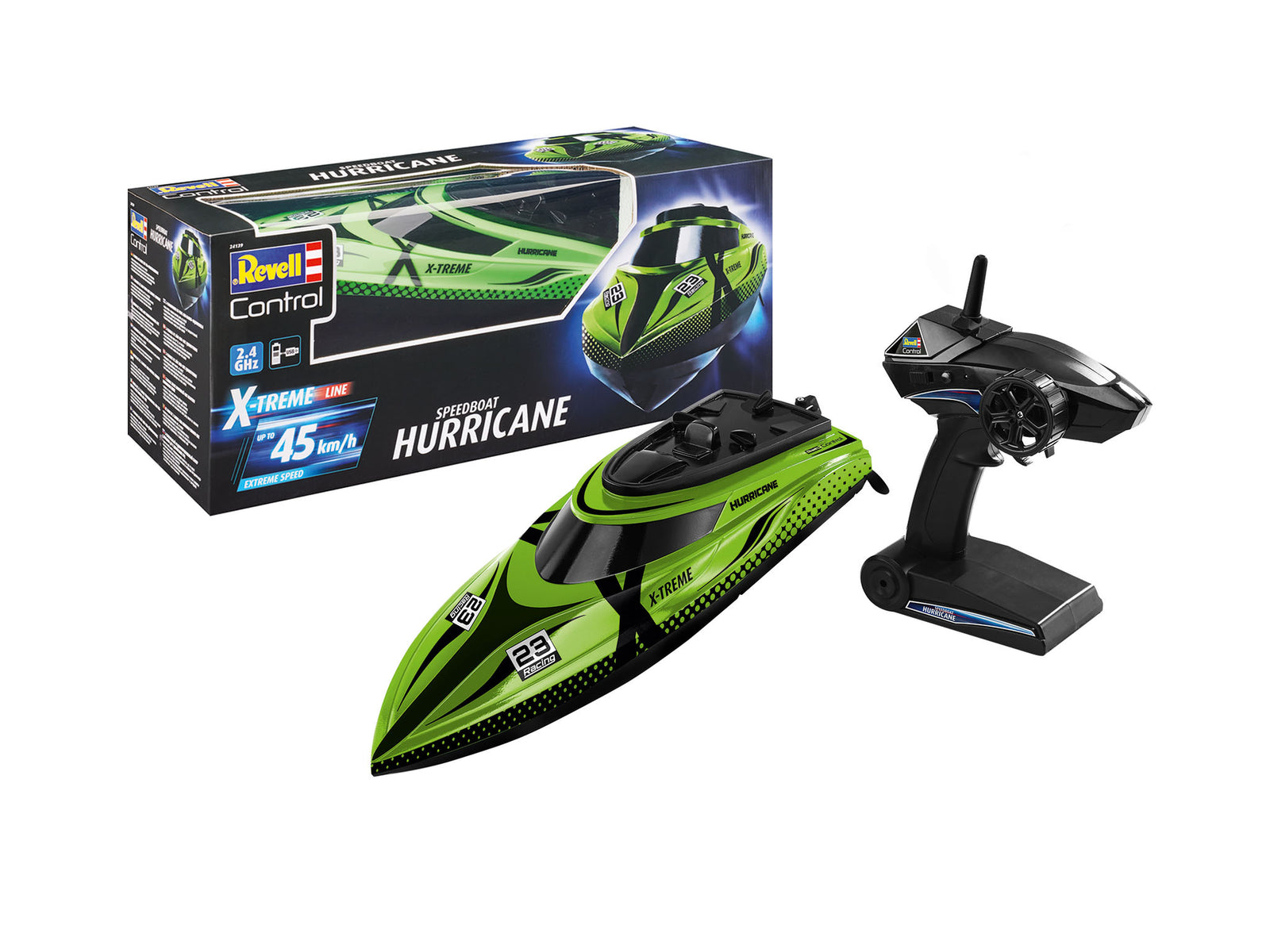 Revell R/C X-Treme Boat Hurricane Req 4 AA Batteries