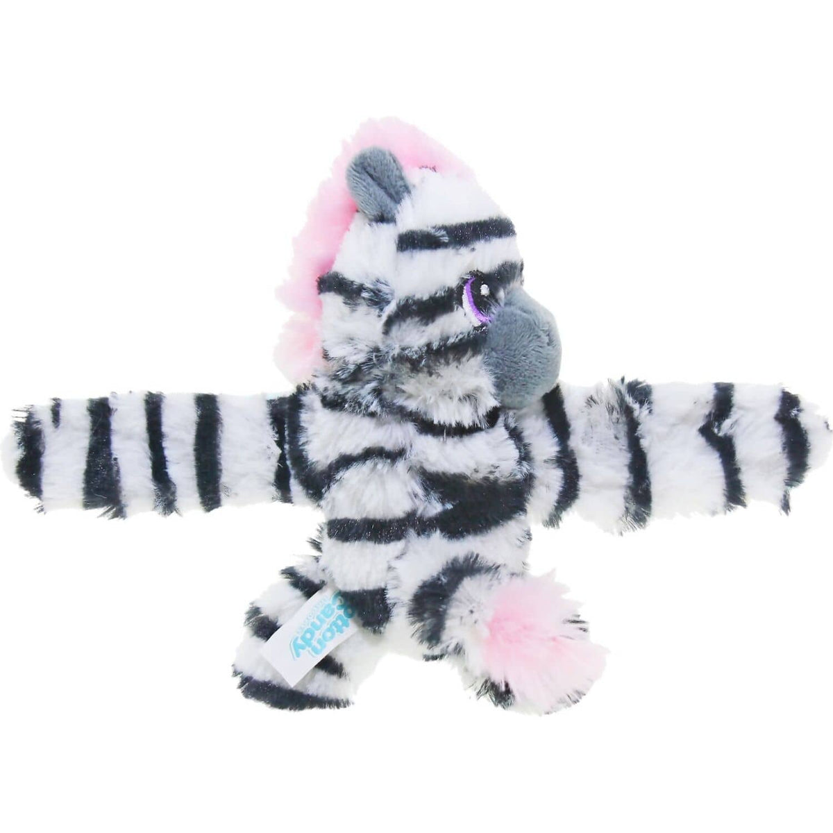 Furry Snap Band Pals 11cm - Zonkey Zebra