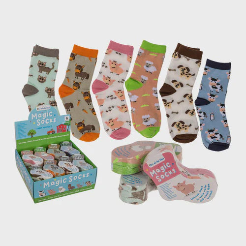 Out Of The Blue - Magic Kids Farm Animal Children's Socks Assorted