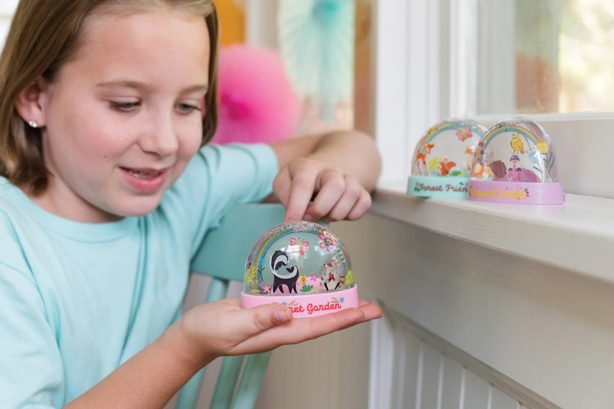 4M KidzMaker Mini Glitter Rainbow Snow Domes Kit