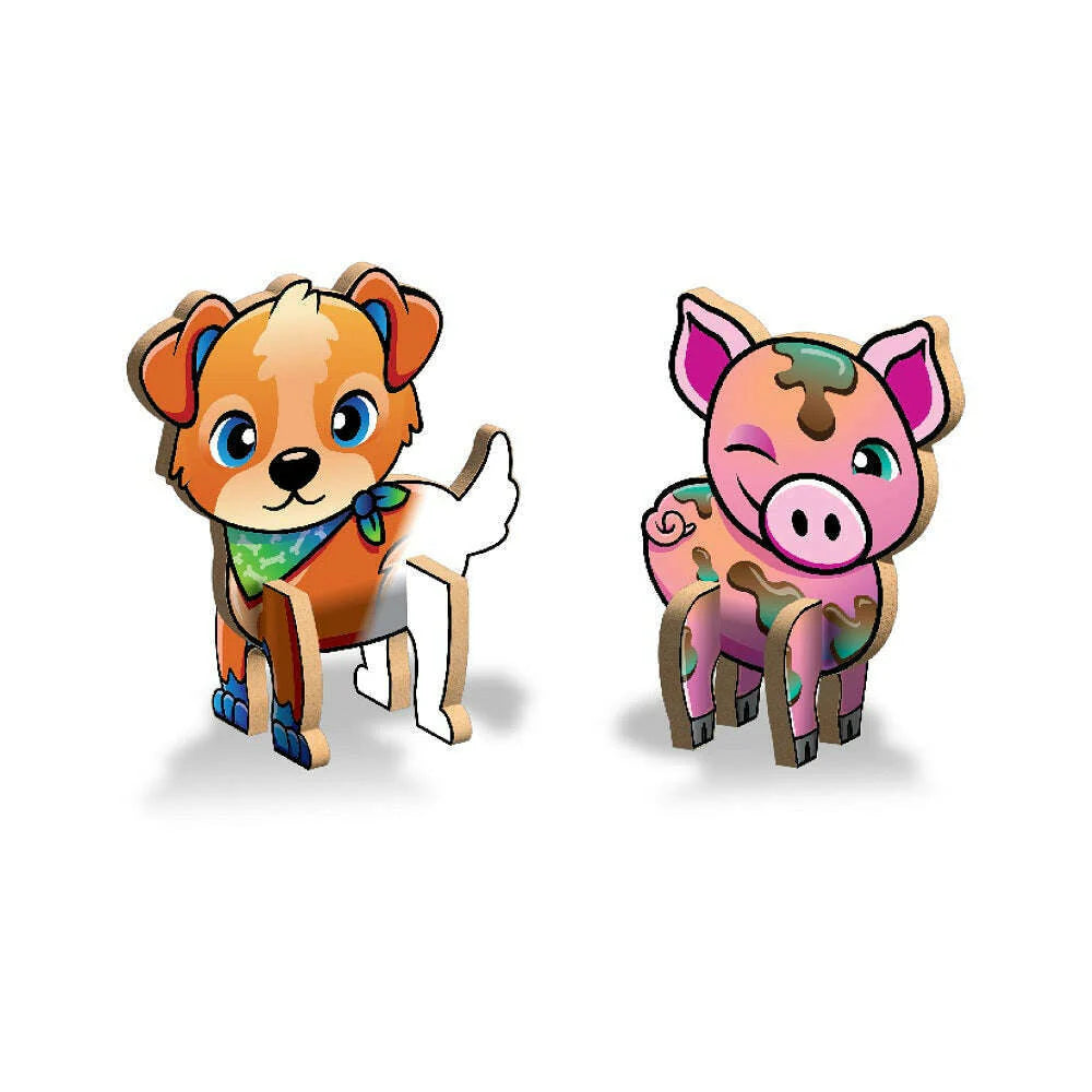 Create N Colour Fun Farm Friends Pig/Pup