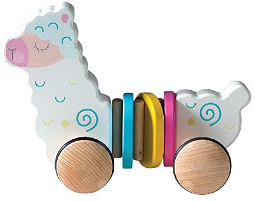 Bubbadoo Pull Along Animals - Alpacca