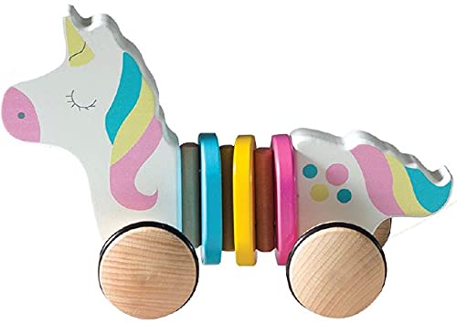 Bubbadoo Pull Along Animals - Unicorn