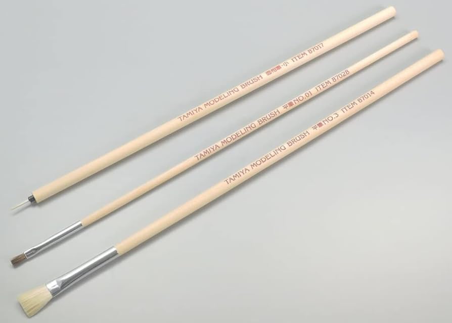 Tamiya Modeling Brush 3Pk Basic Set