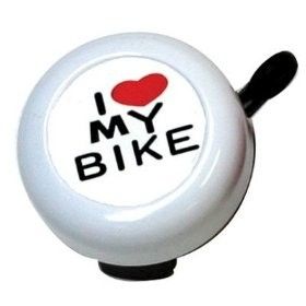 Oxford Bike Bell White  - I LOVE MY BIKE