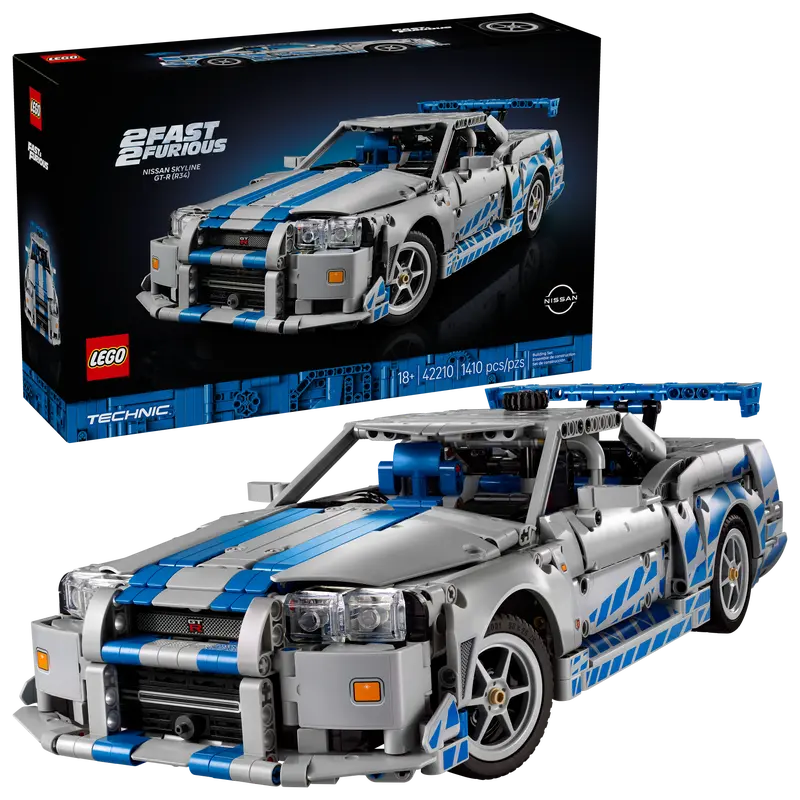 Lego 42210 Technic 2 Fast 2 Furious Nissan Skyline GT-R (R34) Car