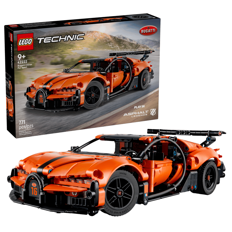 Lego 42222 Technic Bugatti Chiron Pur Sport Hyper Car