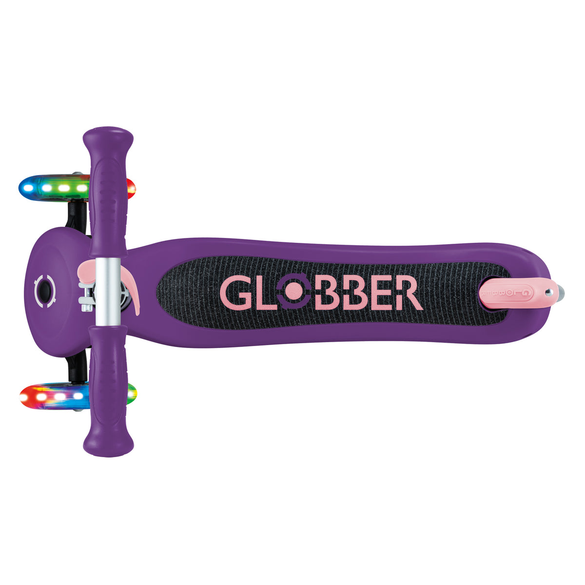 Globber Primo PLUS Lights 3 Wheel Scooter PURPLE