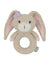 Whimsical Knitted Ring Rattle - Amelia The Bunny