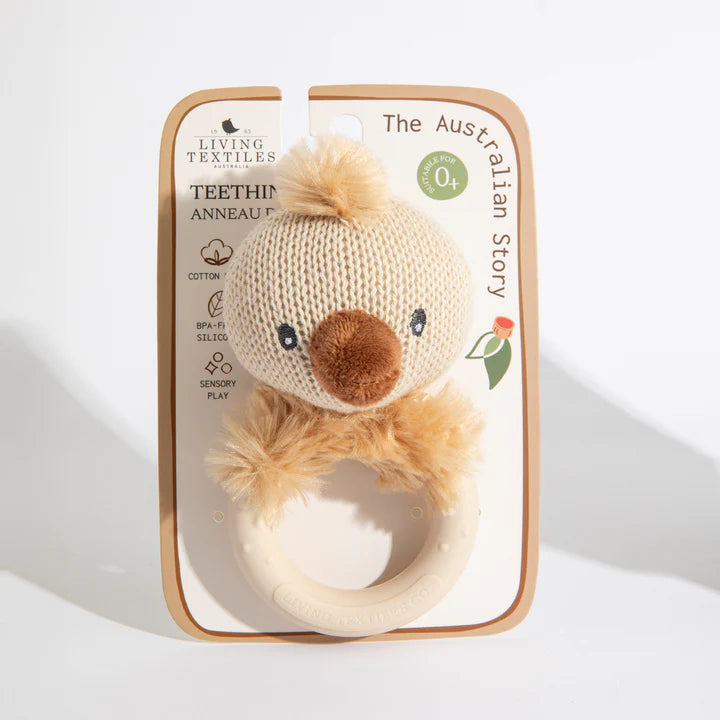 Living Textiles Australiana Ring Rattle Emily the Emu