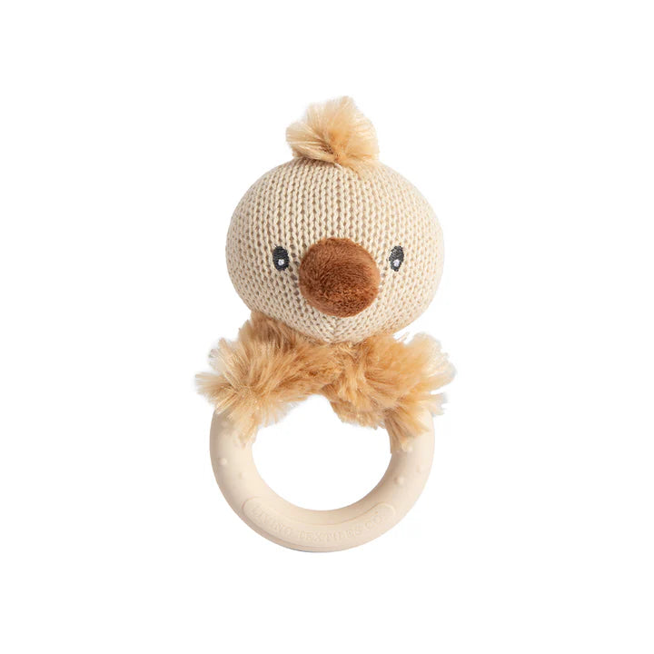 Living Textiles Australiana Ring Rattle Emily the Emu