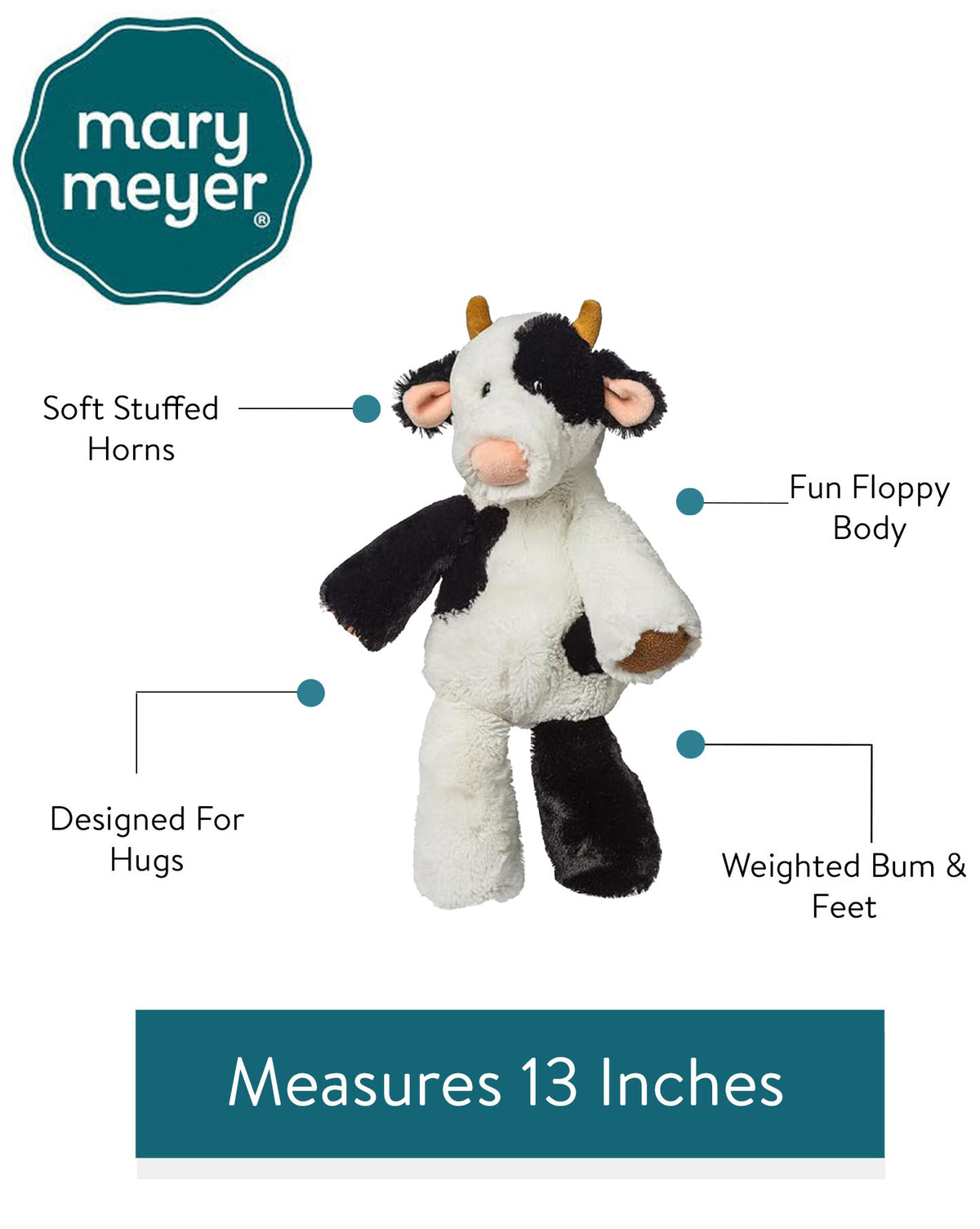 Mary Meyer Marshmallow Animal Cow Clyde 23cm