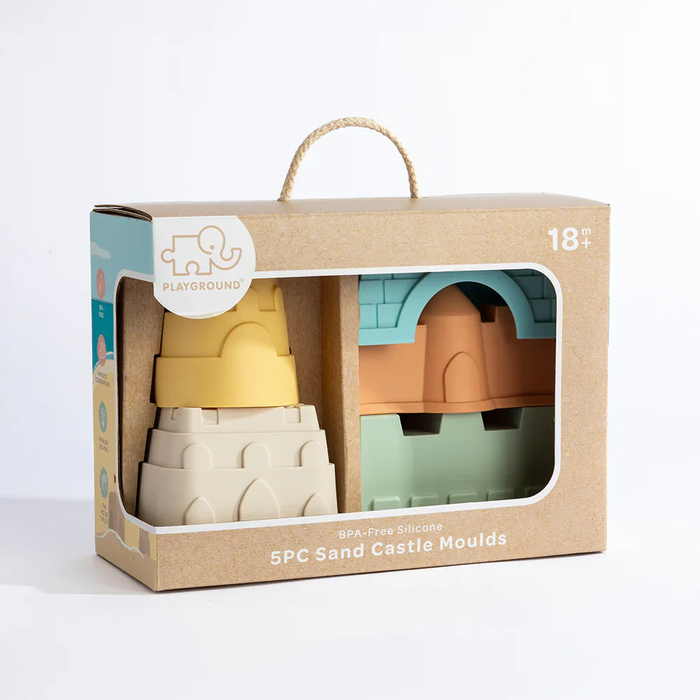 Playground 5pc Silicone Sand Castle Moulds