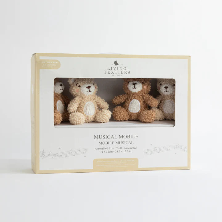 Living Textiles Musical Mobile - Cuddly Bear