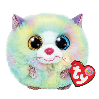 TY Beanie Balls Cat HEATHER