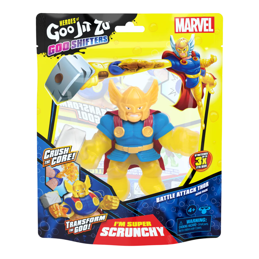 Goo Jit Zu Marvel S8 Goo Shifters Battle Attack Thor