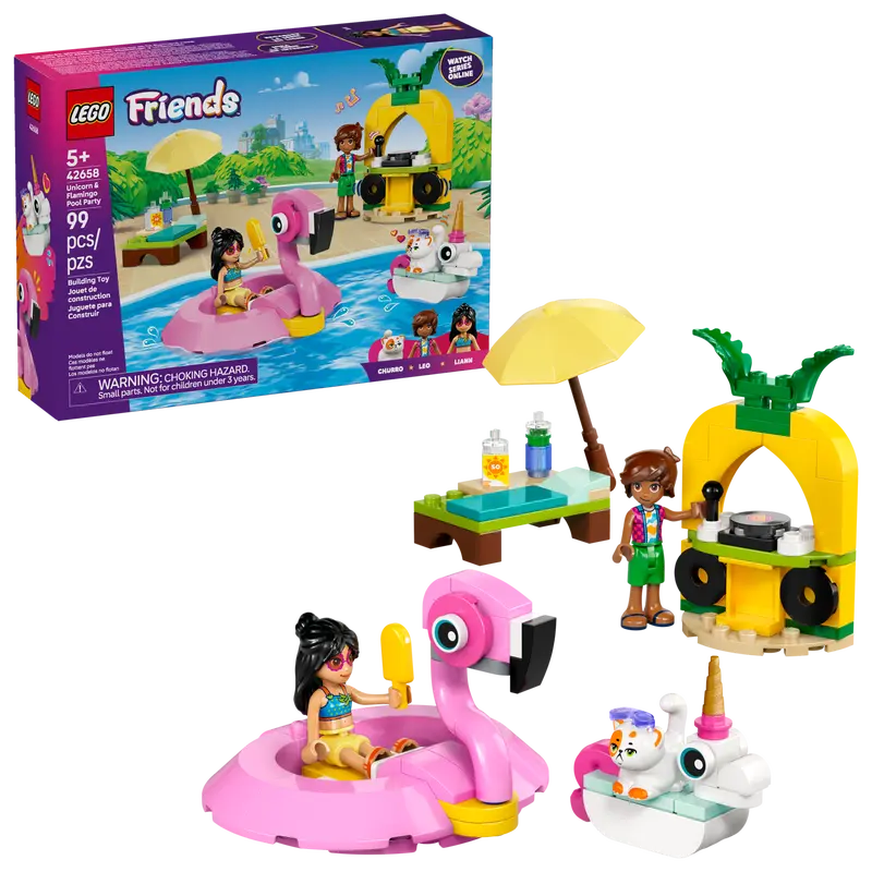 Lego 42658 Friends Unicorn & Flamingo Pool Party