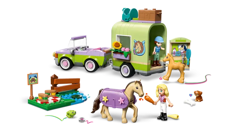 Lego 42695 Friends Horse and Baby Foal Trailer
