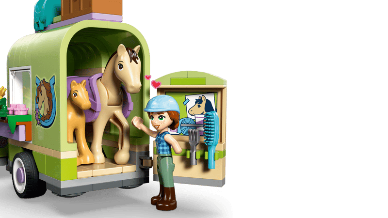 Lego 42695 Friends Horse and Baby Foal Trailer