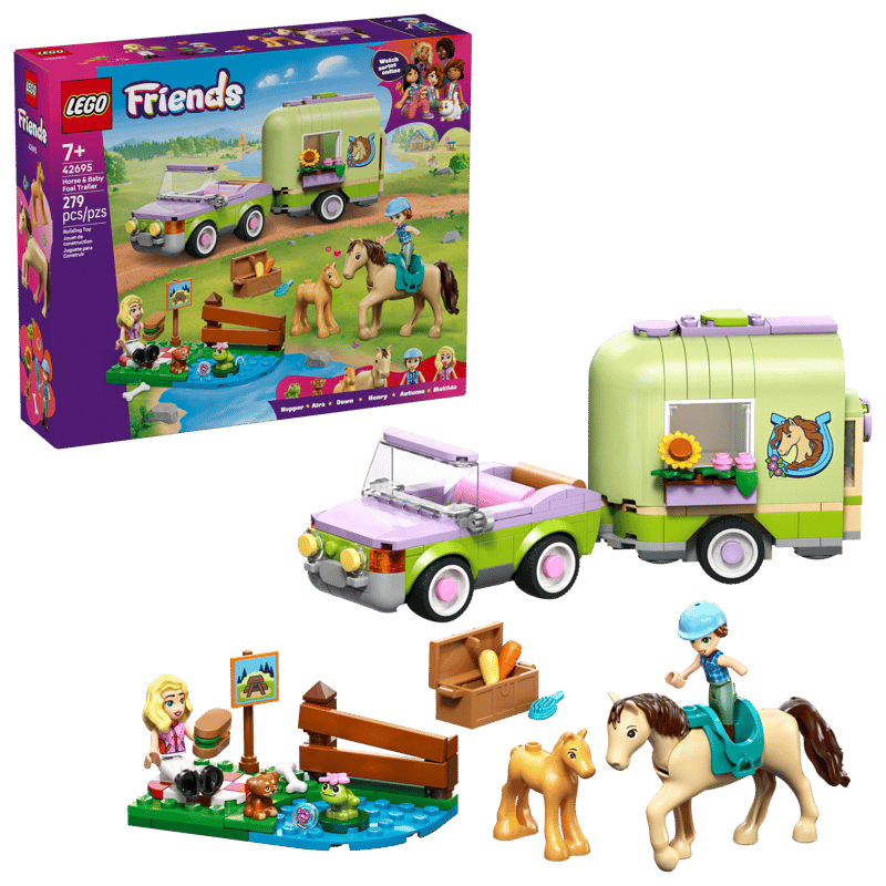 Lego 42695 Friends Horse and Baby Foal Trailer