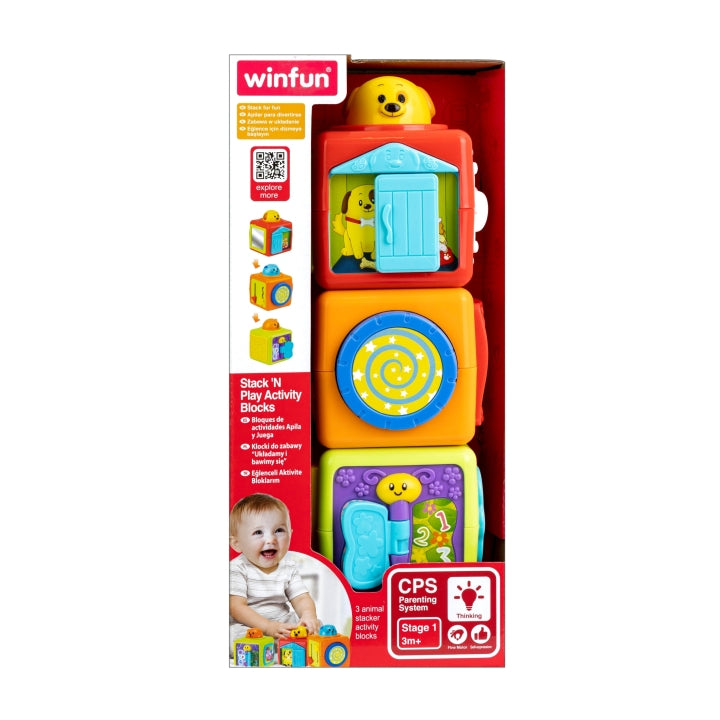 Winfun Stack & Play Activity Animal Blocks