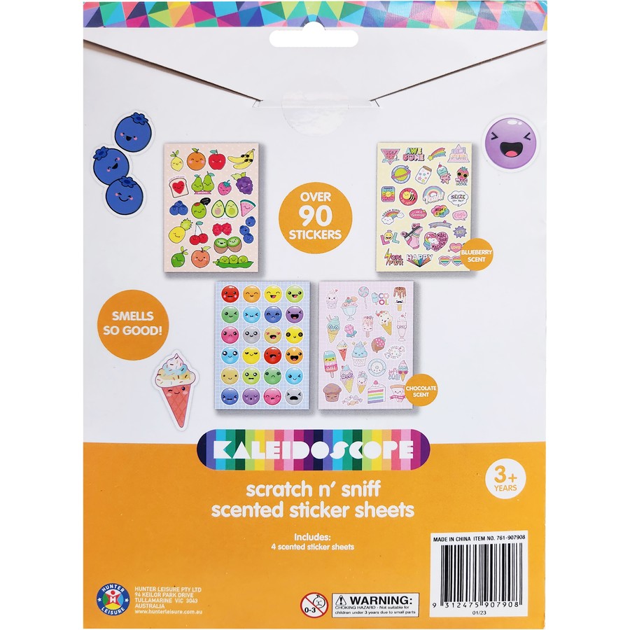 Kaleidoscope Scratch and Sniff Scented Sticker Sheet