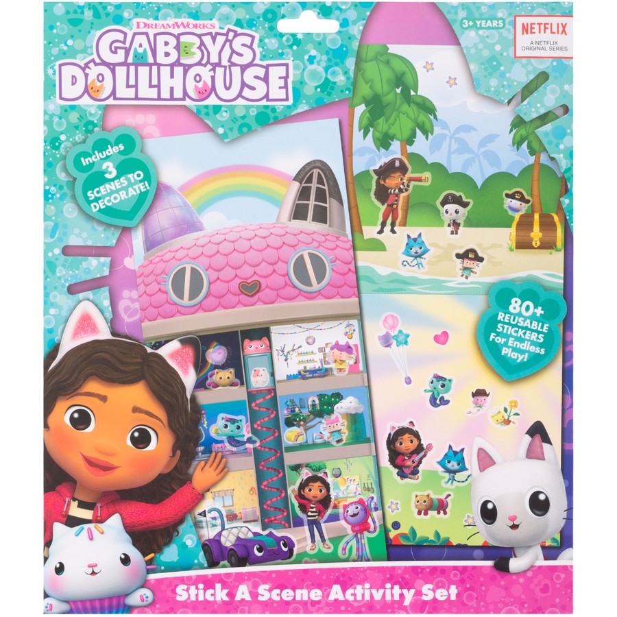 Gabby's Dollhouse Stick a Scene Activity Set