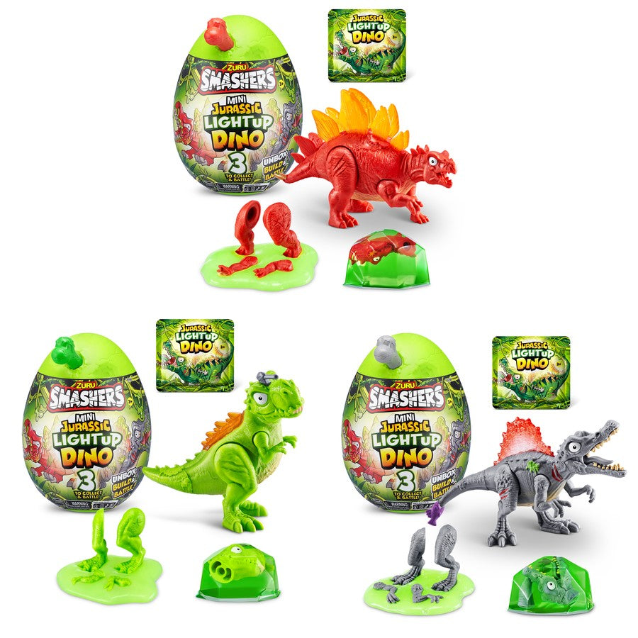 Zuru Smashers Mini Jurassic Light Up Dino Egg