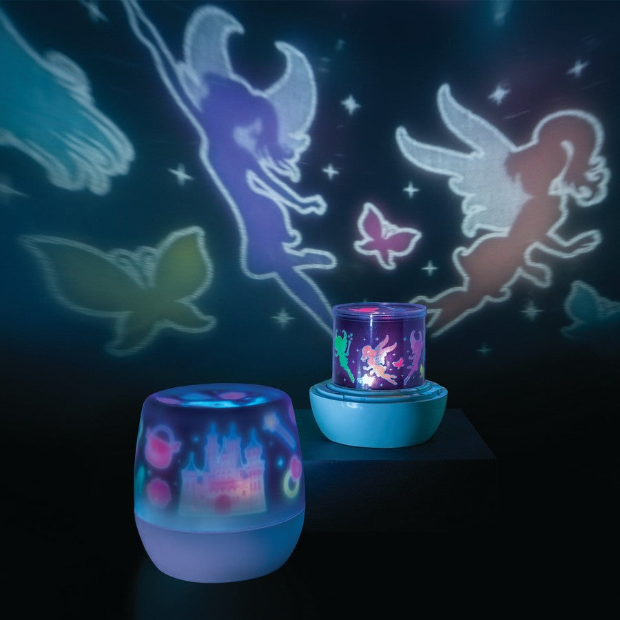 Lil Dreamers Lumi Go Round Rotating LED Projector Night Light Fairytale USB or req 3 x AA batteries