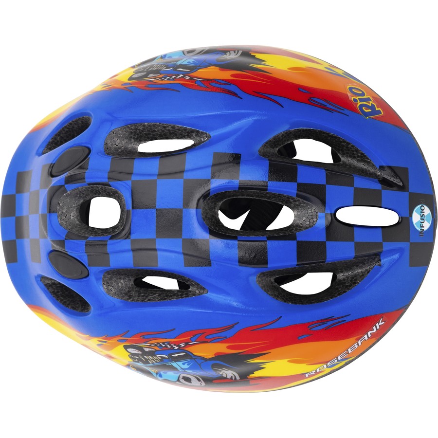 Bike Helmet Rosebank Rio 48-54cm Blue Yellow Monster Truck