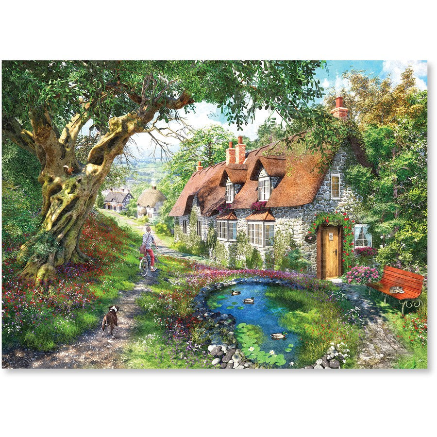 Crown Castle &amp; Cottages Series Flower Hill Cottage 1000pc Puzzle