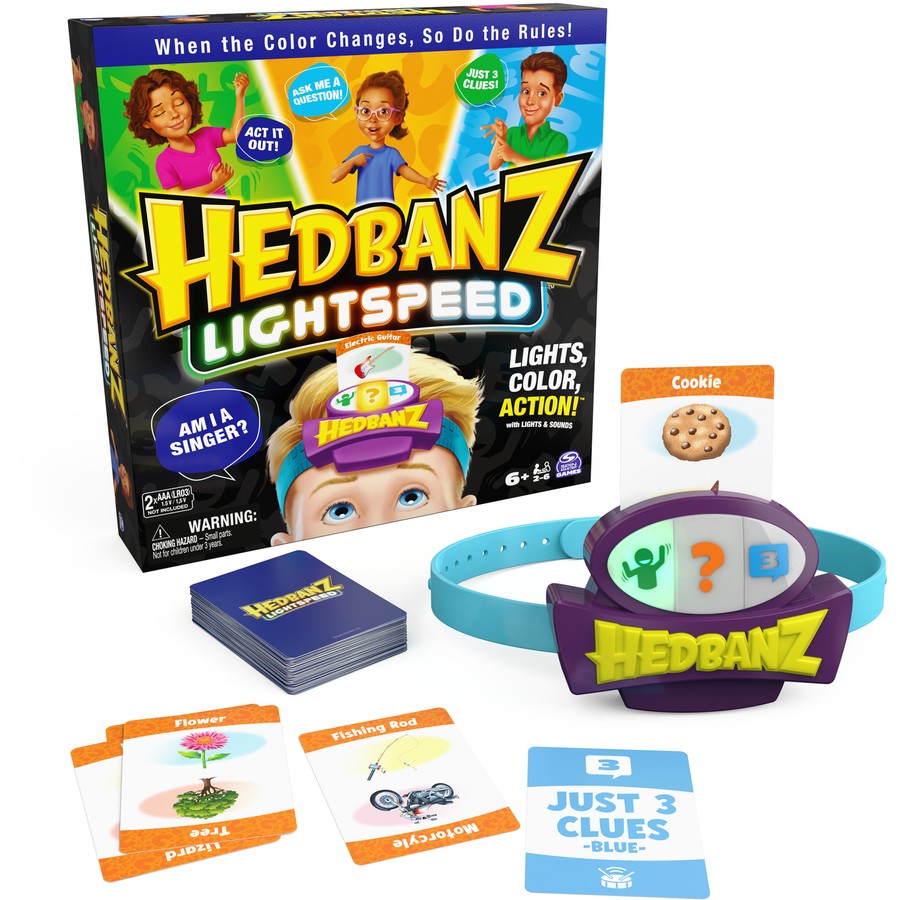 Hedbanz Light Speed req 2 x AAA batteries