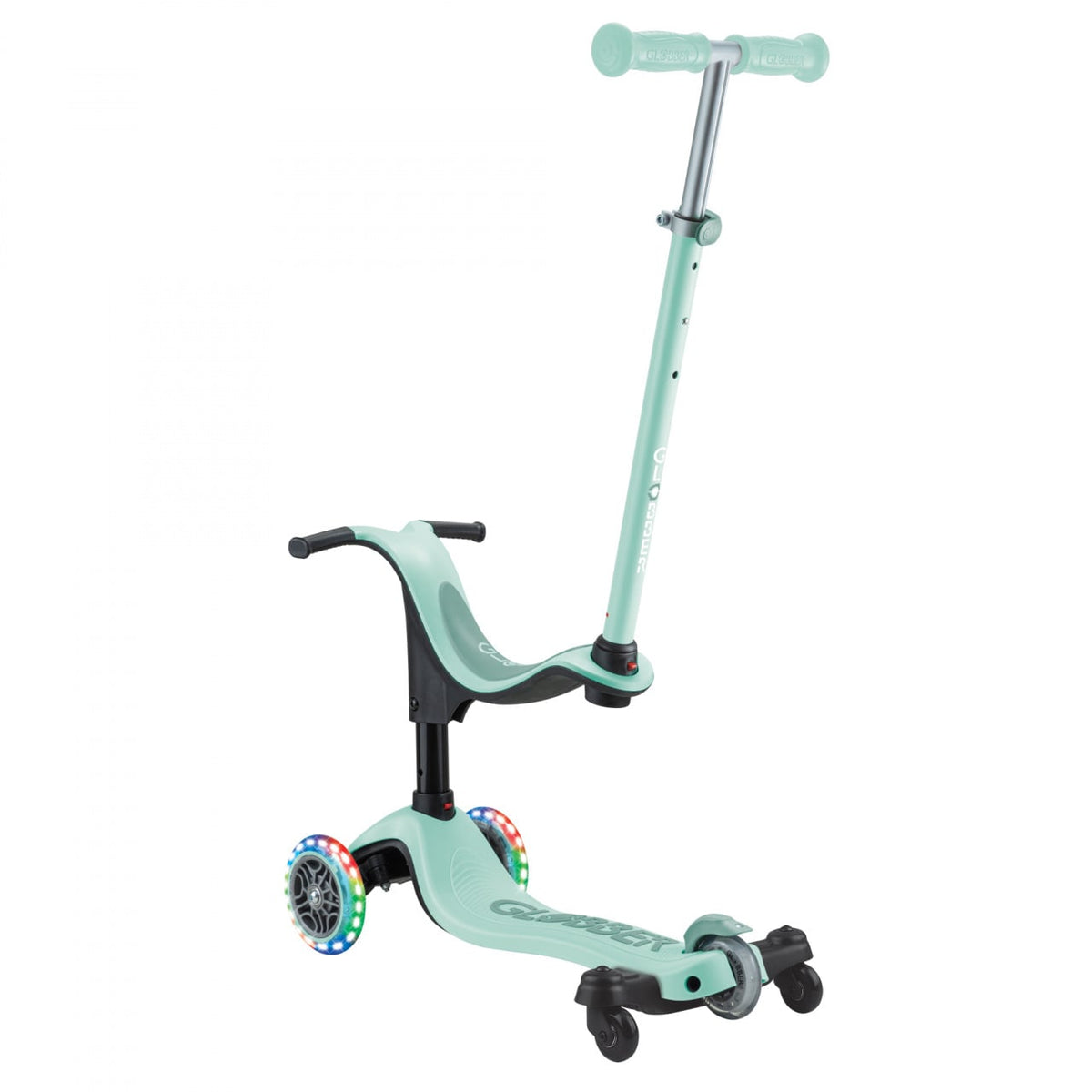 Globber Go Up Sporty 360 w/ Lights MINT / PISTACHIO