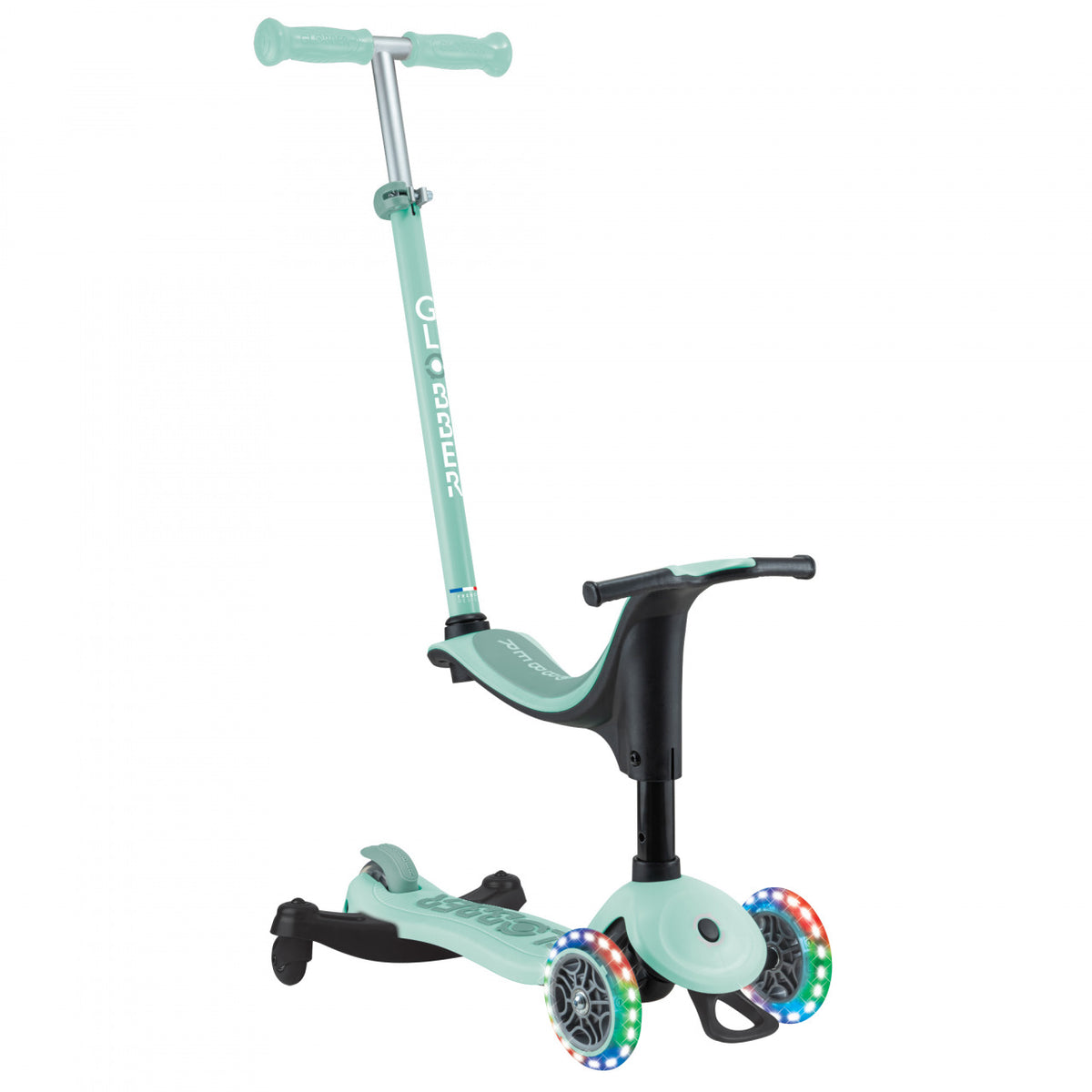 Globber Go Up Sporty 360 w/ Lights MINT / PISTACHIO