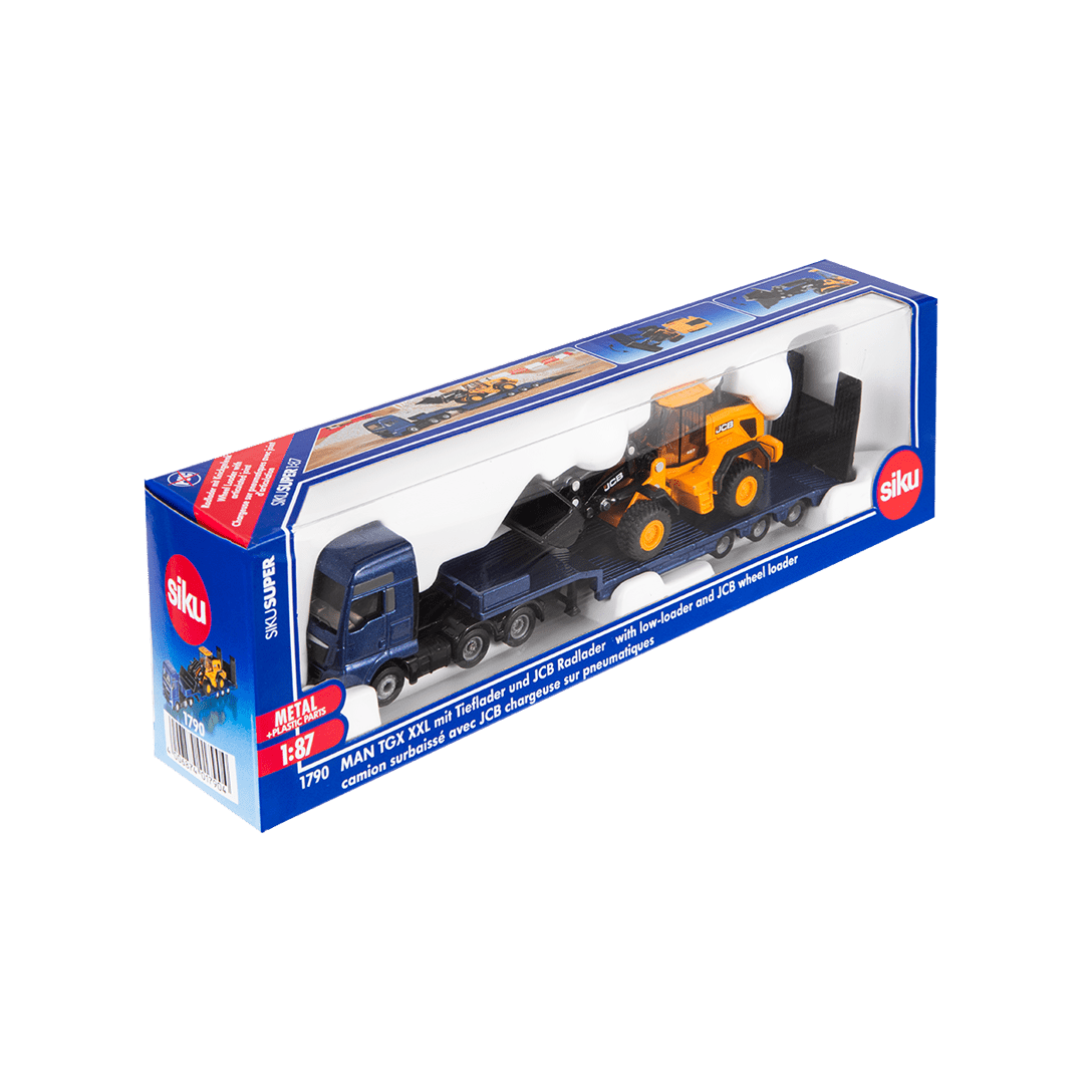 Siku 1761 1/87 MAN Truck with Backhoe Loader