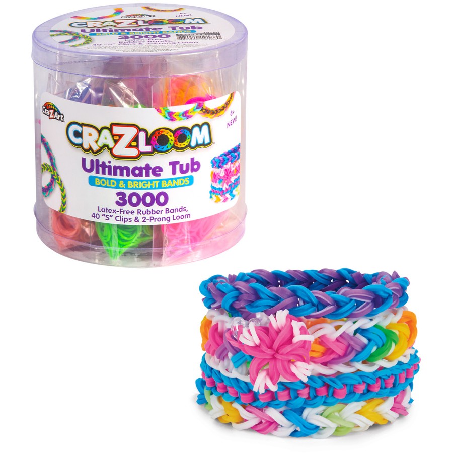 CRA-Z-ART Cra-Z-Loom Ultimate Tub 3000 Bands