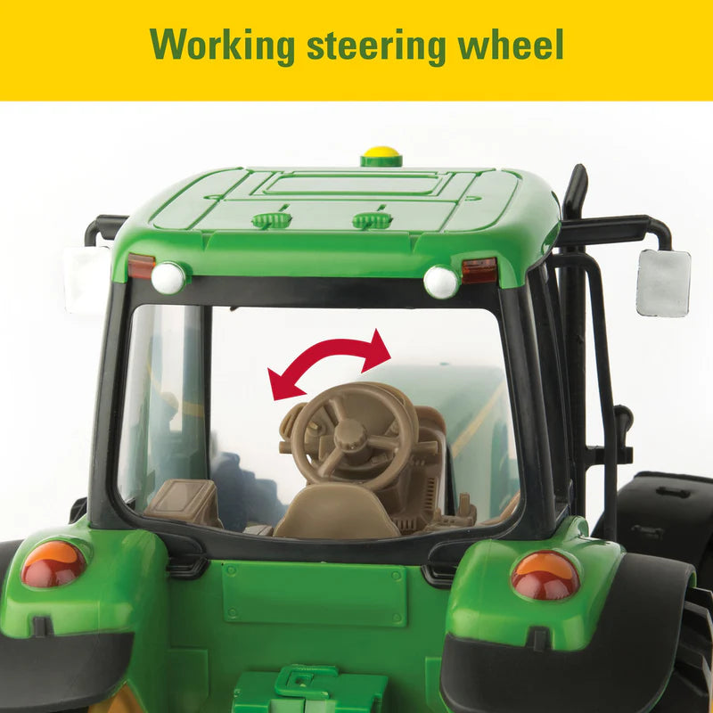 Big Farm John Deere Tractor With Wagon Trailer