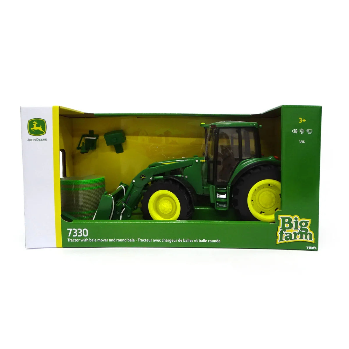 BIG FARM John Deere 7330 Tractor with Bale Loader