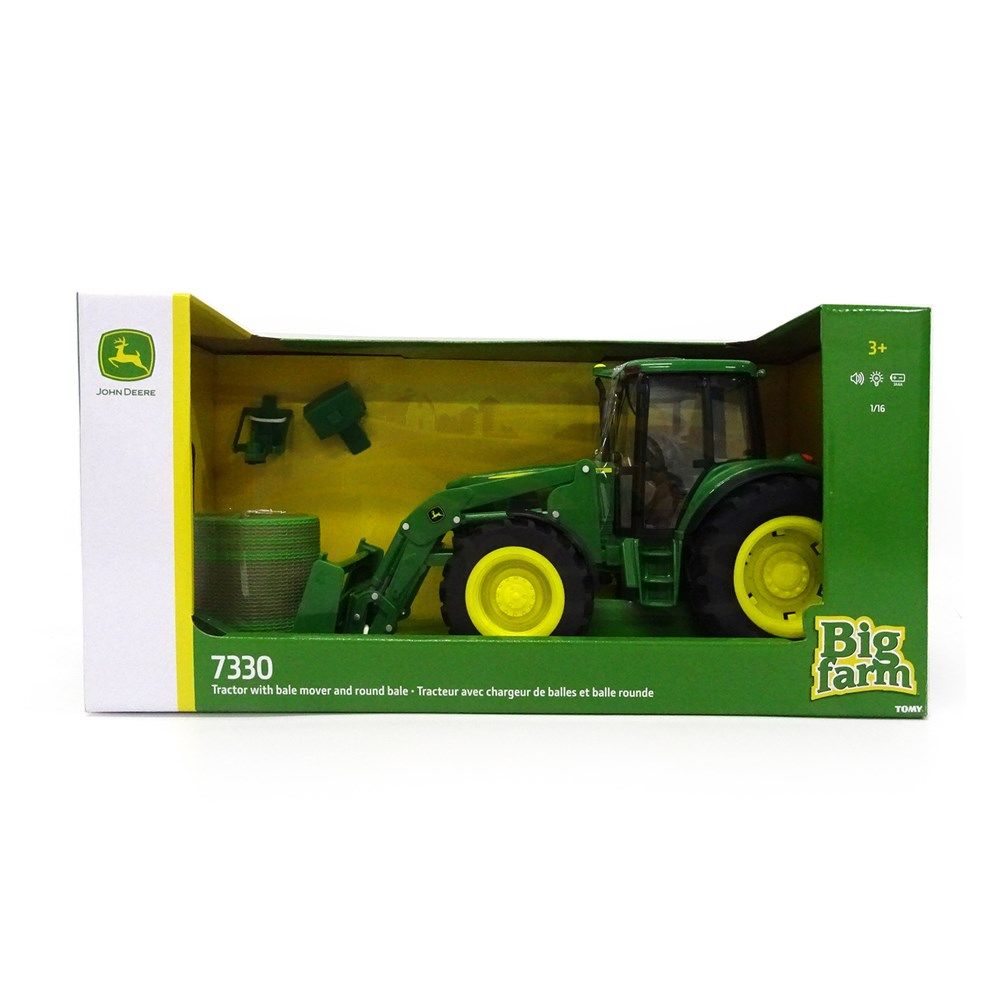 BIG FARM John Deere 7330 Tractor with Bale Loader