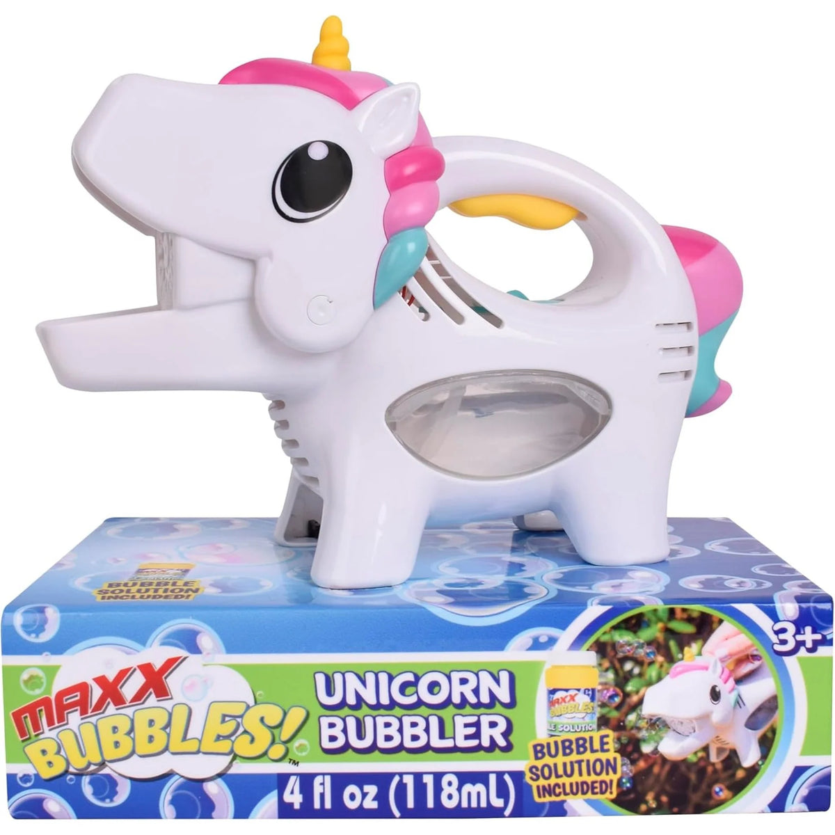 MAXX BUBBLES Handheld Unicorn Bubbler - Req 4 AAA Batteries
