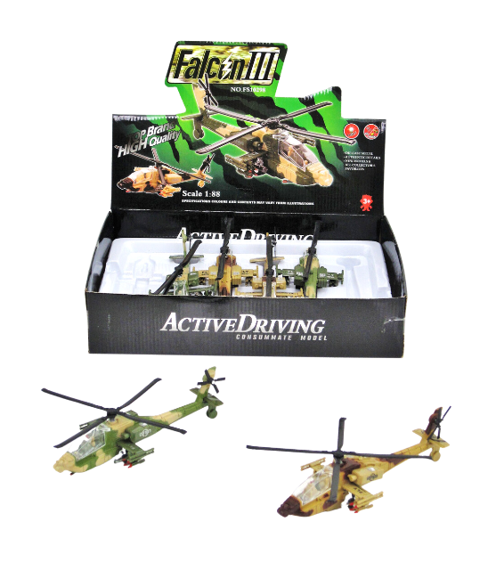 Military Assault Helicopter with Lights + Sound