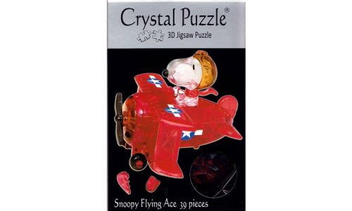 Crystal Puzzle 3D Jigsaw Peanuts SNOOPY Flying Ace 40 Pieces