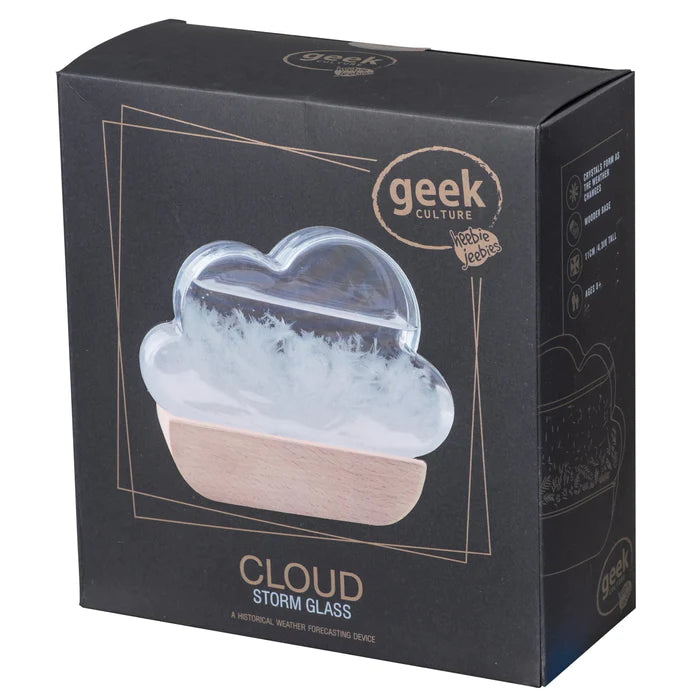 Heebie Jeebies Geek Culture Storm Glass Cloud