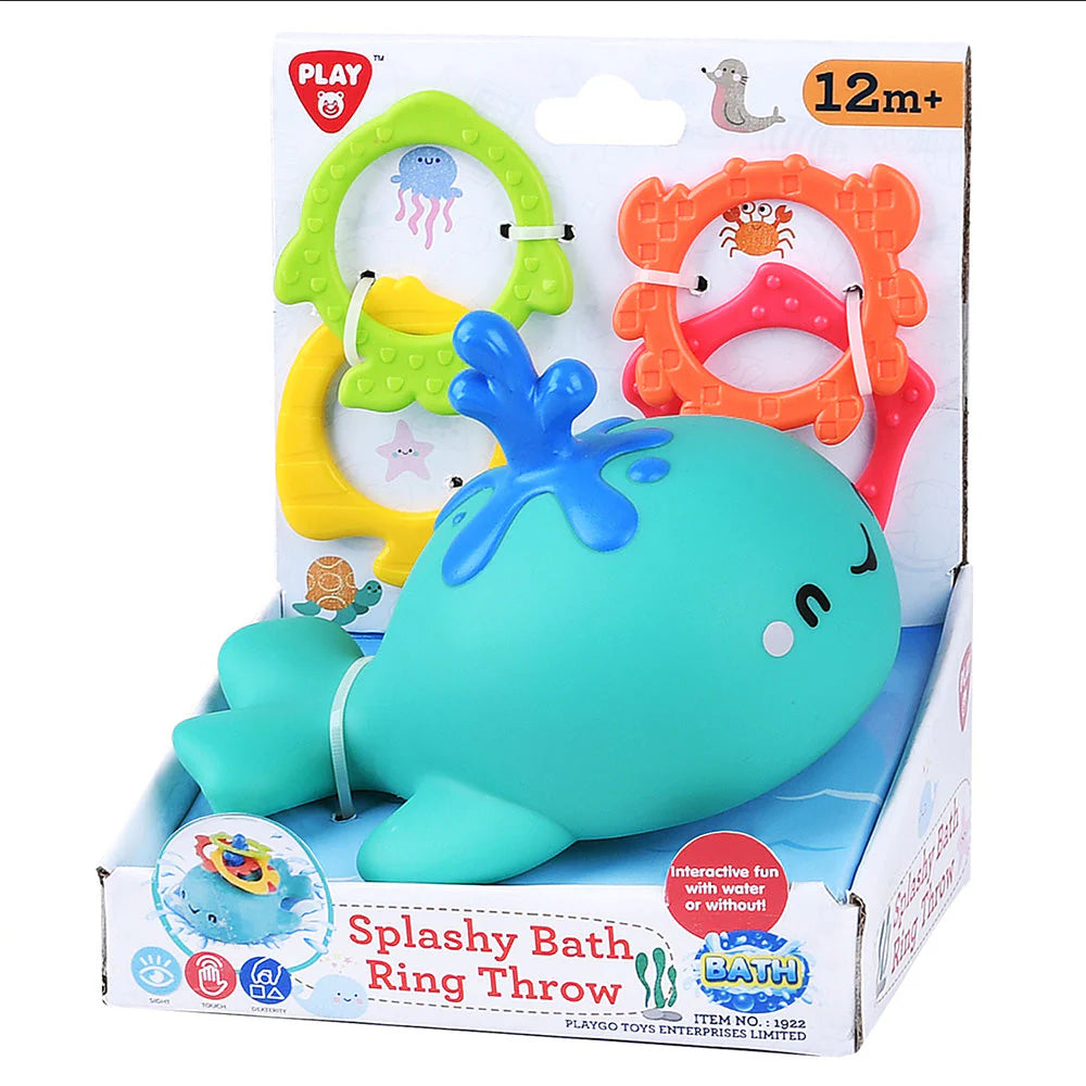 PLAYGO TOYS ENT. LTD. Splashy Whale Bath Ring Throw