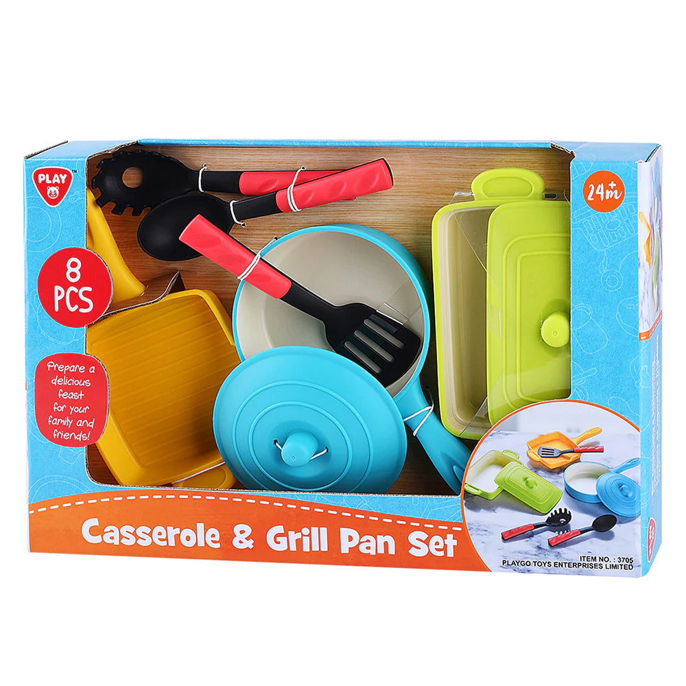 PLAYGO TOYS ENT. LTD. Casserole and Grill Pan Set 8pc