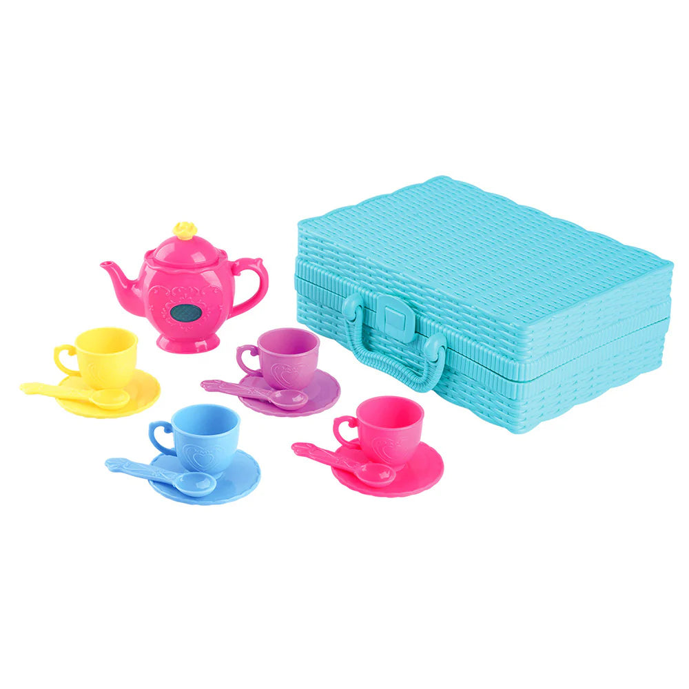 PLAYGO TOYS ENT. LTD. Musical Tea Set Basket Req 2 AAA Batteries