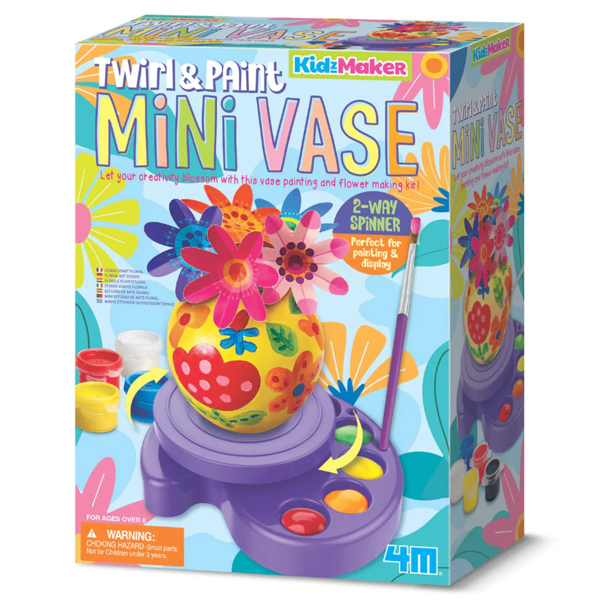 4M KidzMaker Twirl &amp; Paint Mini Vase