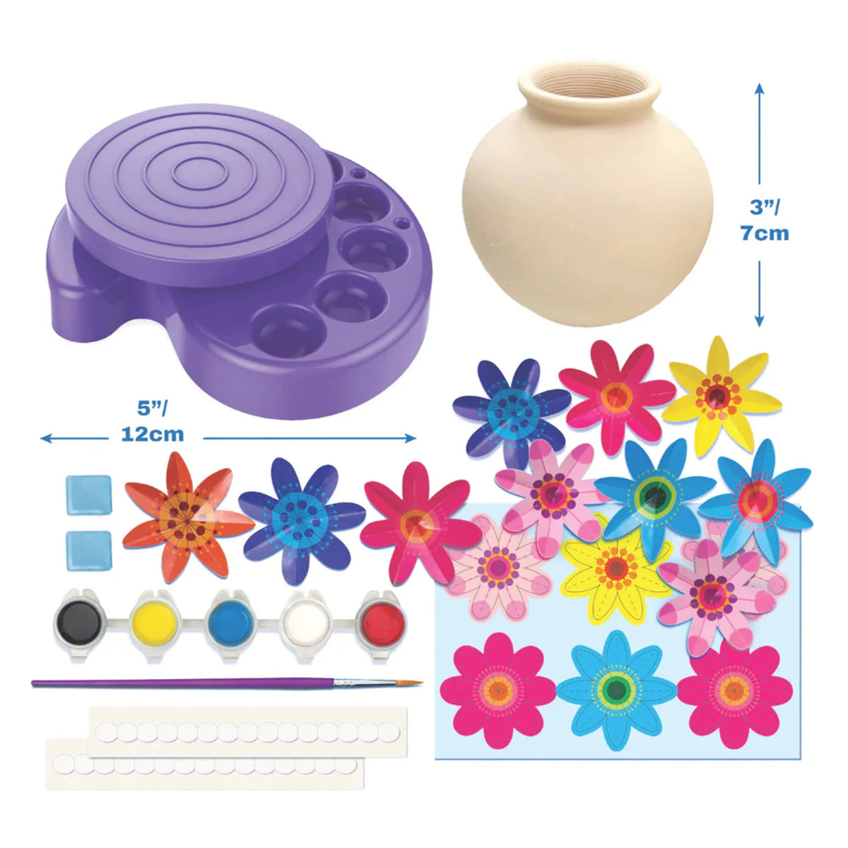 4M KidzMaker Twirl &amp; Paint Mini Vase