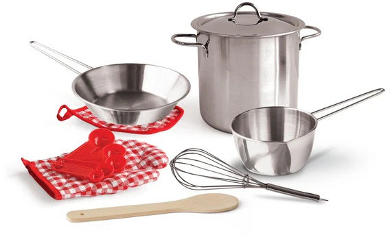 Champion Just For Chef 13pc Metal Cookware Play Set in Net Bag